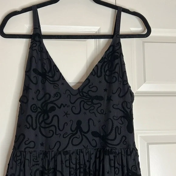 Blackmilk Flocktapus Sheer Midaxi Dress ~ LIMITED Black Size Large - Picture 9 of 16